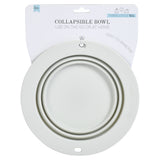 Travel-friendly silicone bowls designed for busy parents; collapsible and deep enough to prevent spills.