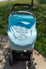 Light Blue Car Seat 5 in 1  Cover  – I'm Cute & Cuddly But Please Don't Touch Little Me