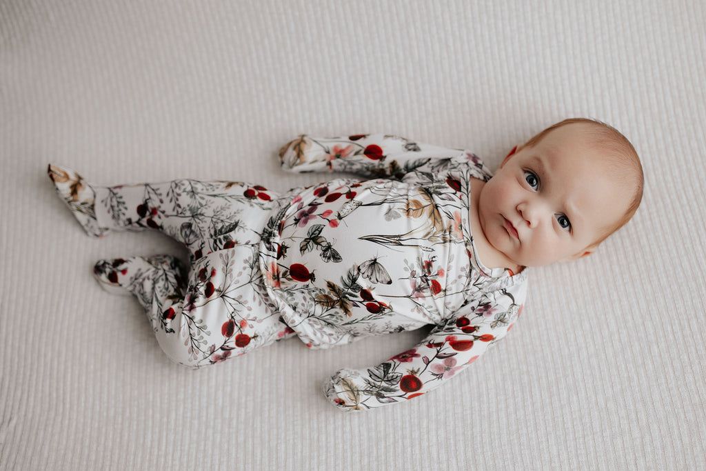 Floral Baby and Kid Jammies Three Little Tots