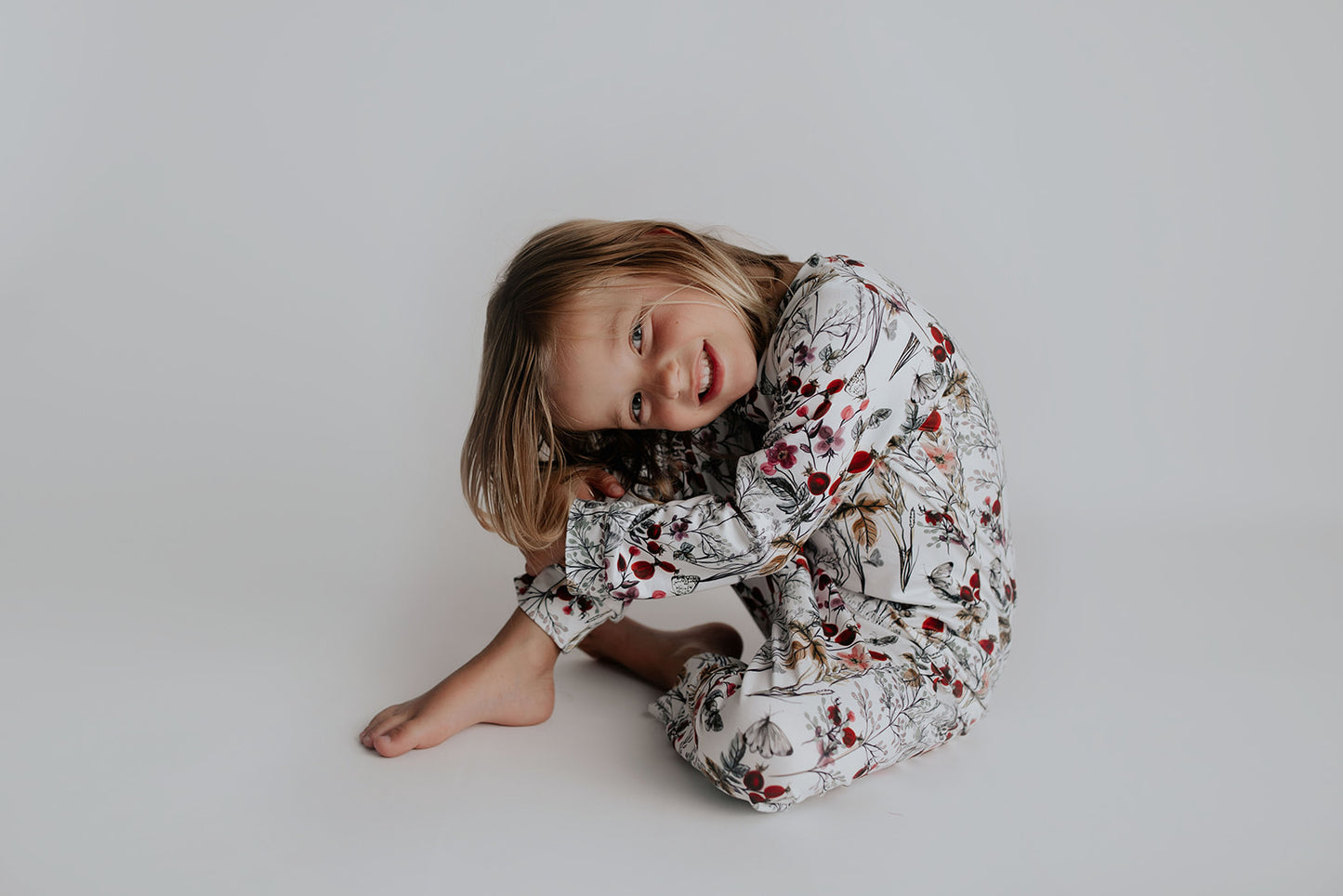 Soft, stretchy two-piece jammies for toddlers and big kids in matching prints and solids for sibling harmony.