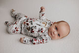 Newborn Jammies feature buttery-soft fabric, fold-over mittens, and footies for ultimate comfort and style.