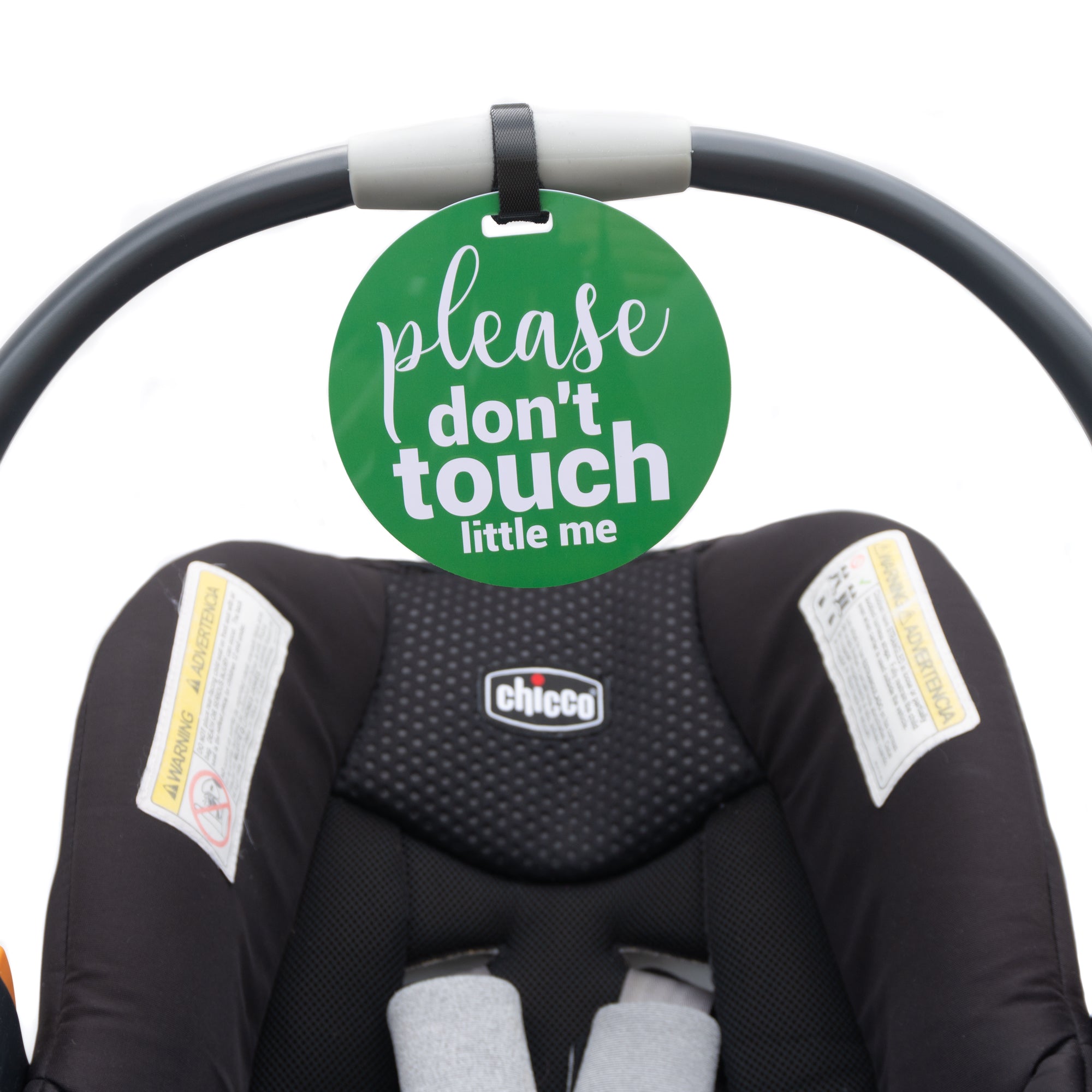 Politely remind others to admire your baby from a distance with these cute and effective no-touch signs.