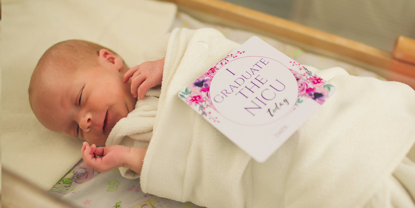 A premature baby getting to leave the NICU