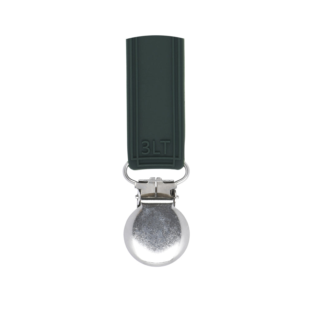 Durable 100% silicone pacifier clips with secure stainless steel clasp keep baby essentials off the ground and always accessible.Durable 100% silicone pacifier clips with secure stainless steel clasp keep baby essentials off the ground and always accessible.