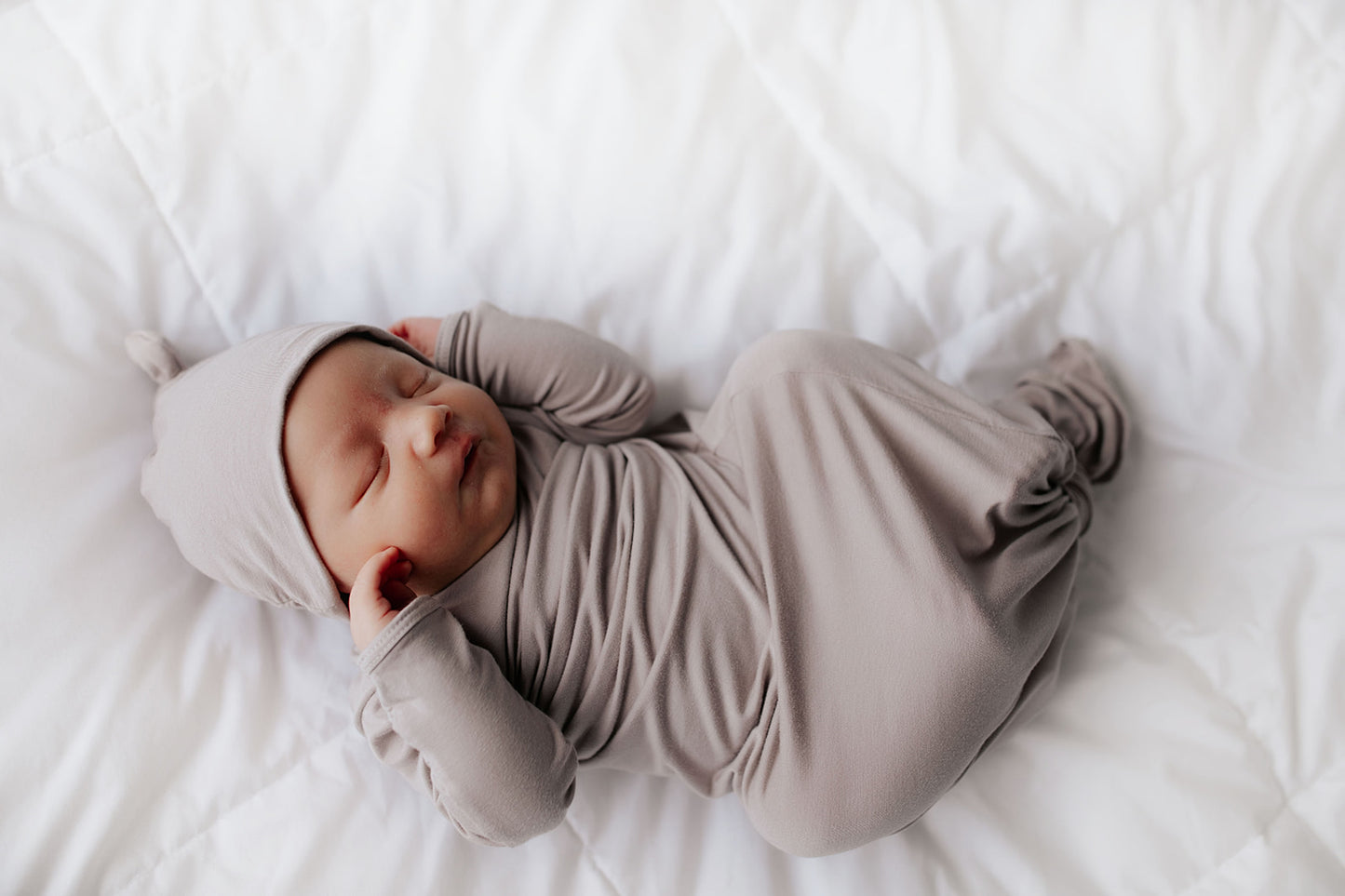 You'll love these super soft baby gowns with easy diaper access and shoulder pull-down tabs. So comfy!