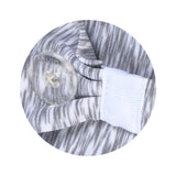 Comfortable headbands with button enclosure make mask-wearing easy for nurses on long shifts.