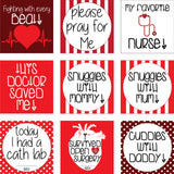 Designed after a heart warrior, these safe-to-sanitize plastic cards help you remember every unique milestone.