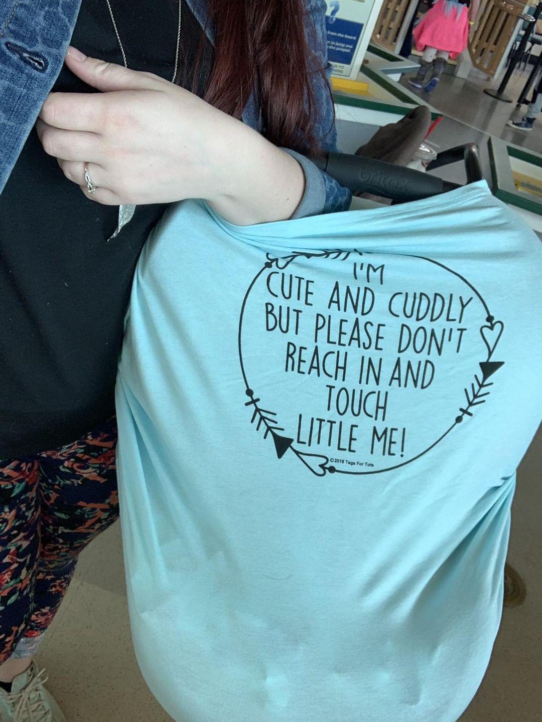 Light Blue Car Seat 5 in 1  Cover  – I'm Cute & Cuddly But Please Don't Touch Little Me