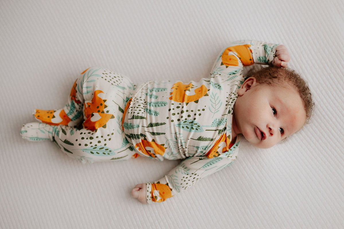 Toddler and big kid jammies in matching prints and solids, designed for comfy bedtime or lounging all day.