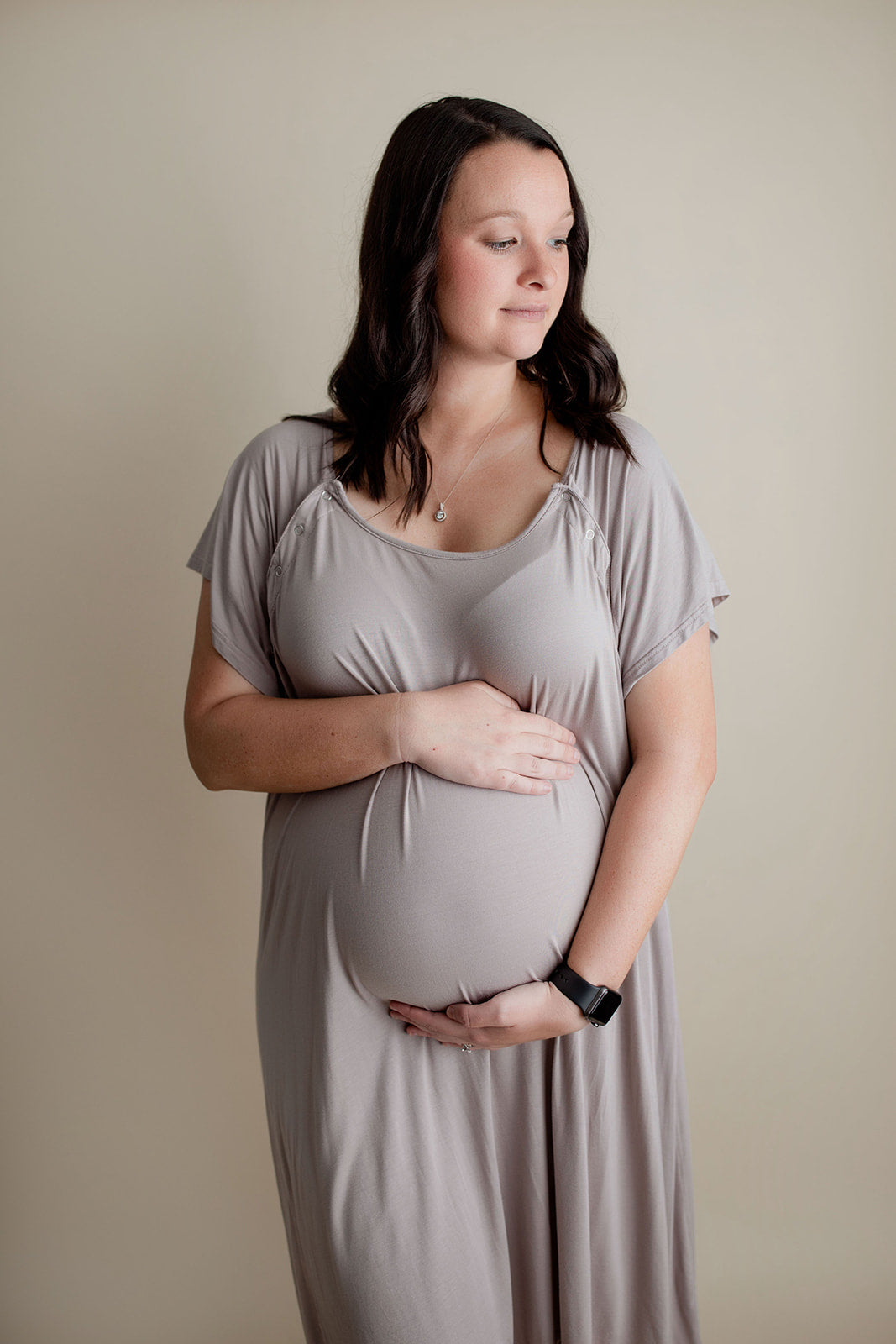 Say goodbye to old hospital gowns, hello to breathable, doctor-recommended labor and delivery comfort.