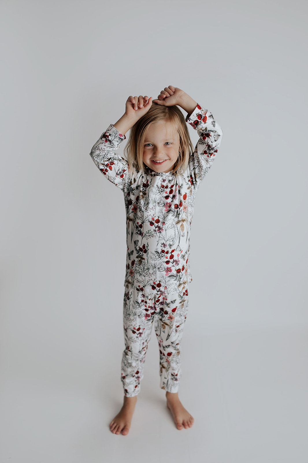 Signature comfy material and beautiful floral designs make these pajama sets a favorite for bedtime or lounging.