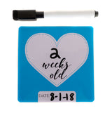 Boy Preemie NICU Milestone Cards to NICU Grad in Plastic