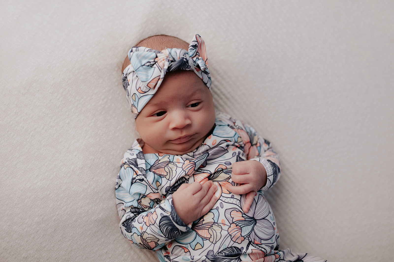 Hand-tied and made with love. Our popular buttery soft and stretchy knotted headbands are perfect for your little girl!