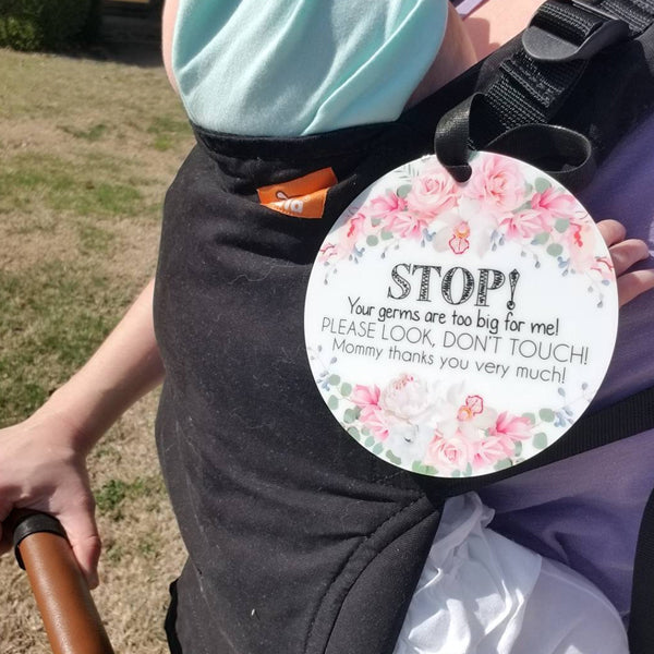 Three Little Tots Flower No Touching Baby Car Seat, sixth additional photo