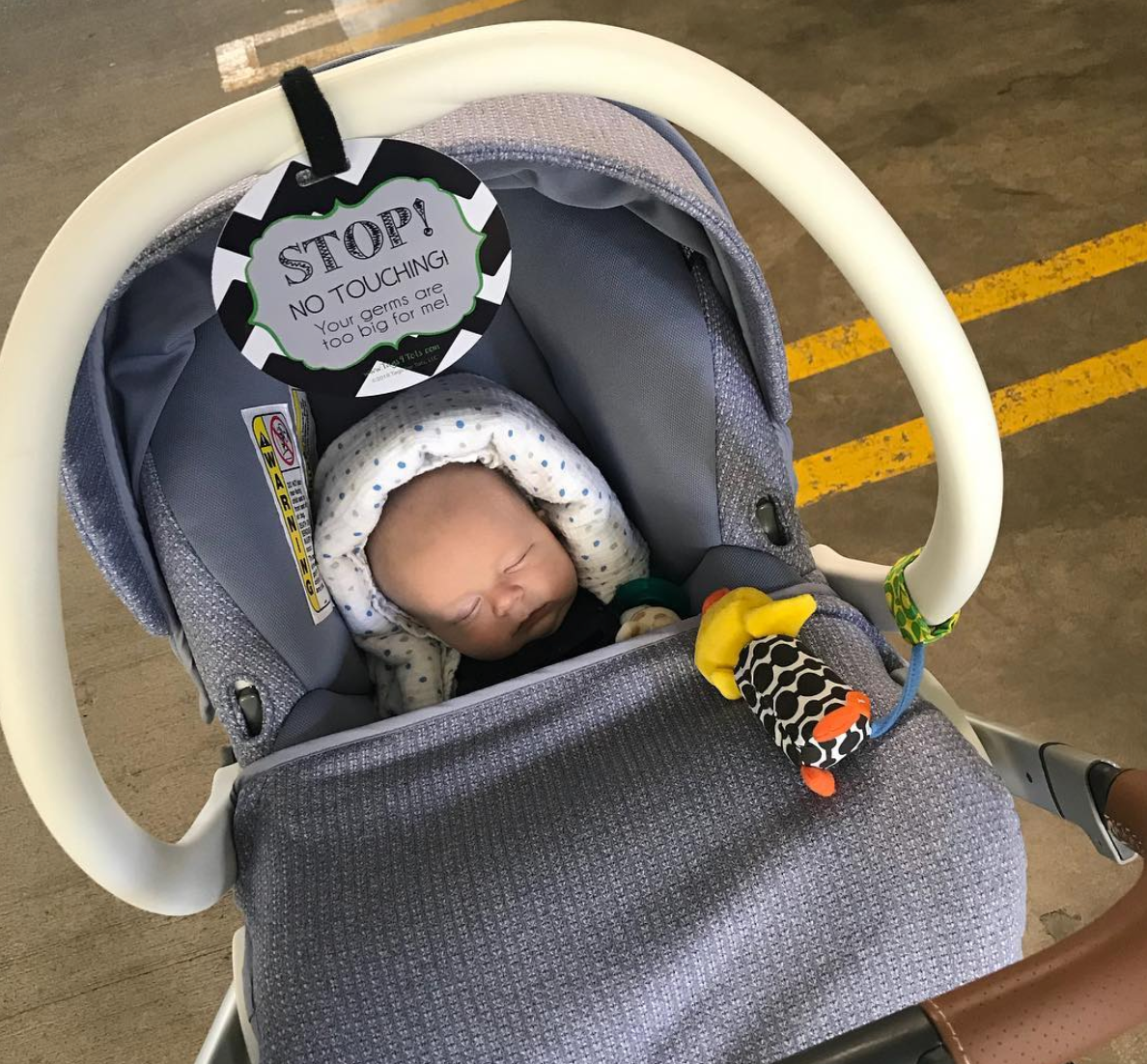 Because sometimes 'look, don't touch' should be more than a suggestion. Perfect for keeping those baby admirers at arm's length!