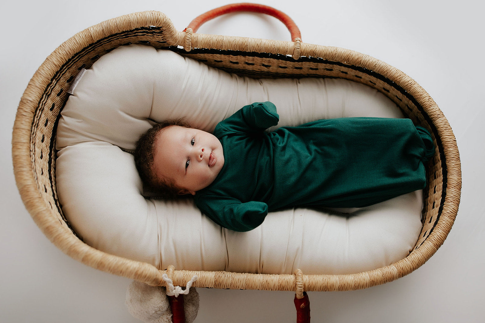 Ultra-soft baby gowns with tie bottoms for easy nighttime changes and pull-down tabs for effortless dressing. Perfect for a Christmas baby