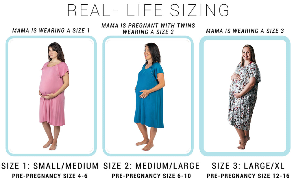 Plus size labor gowns top