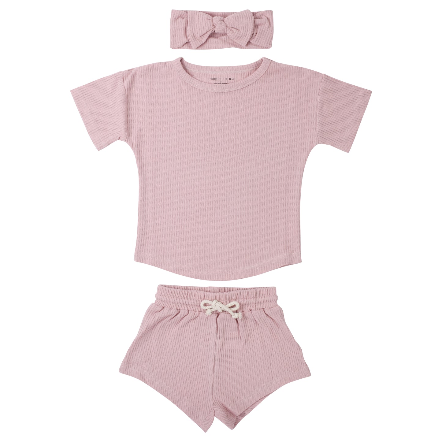 Rose Summer Waffle Top & Bottom Set