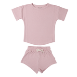 Rose Summer Waffle Top & Bottom Set