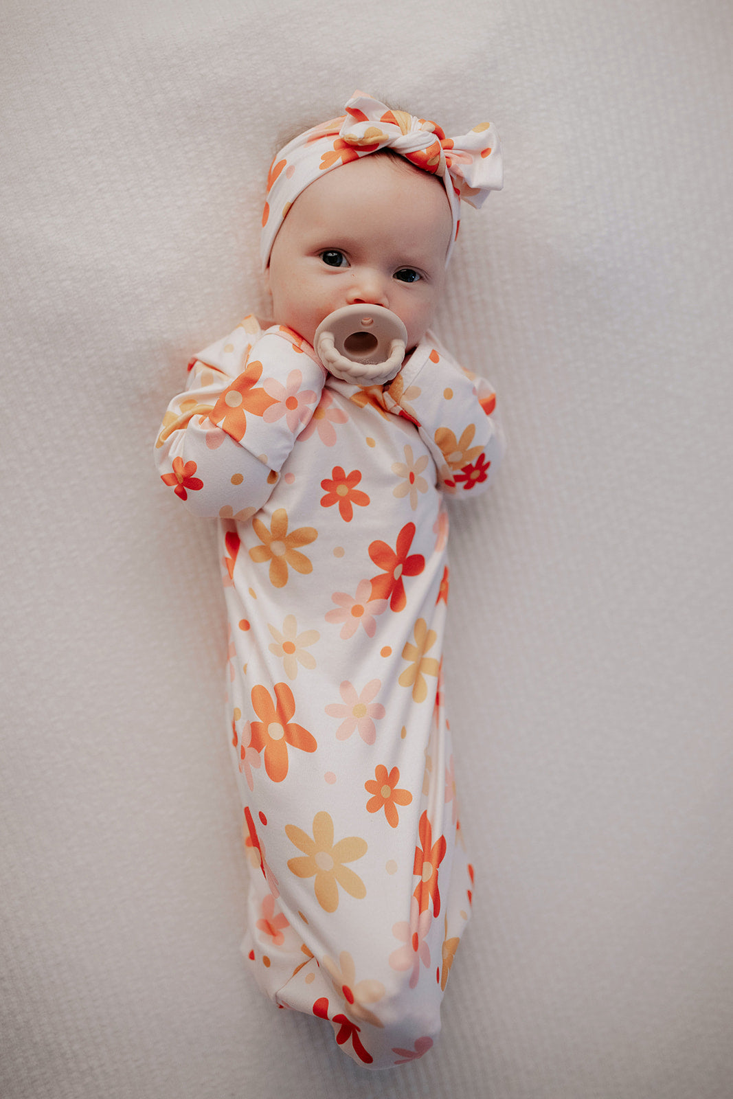 Hand-tied and made with love. Our popular buttery soft and stretchy knotted headbands are perfect for your little girl!
