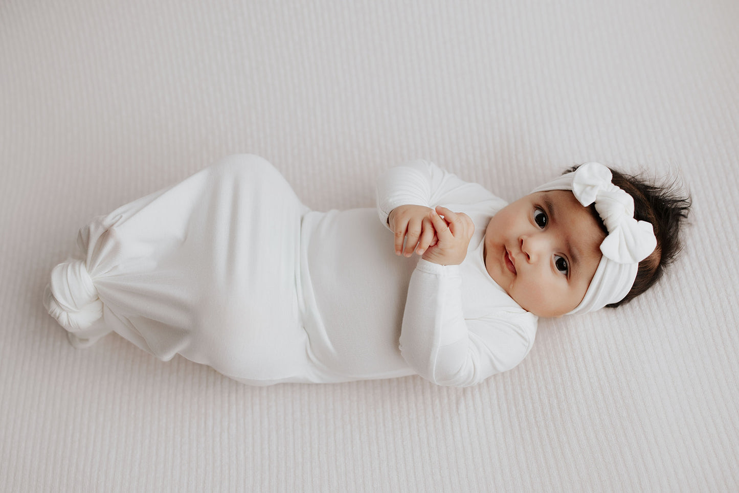 White Knotted Gowns