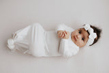 White Knotted Gowns