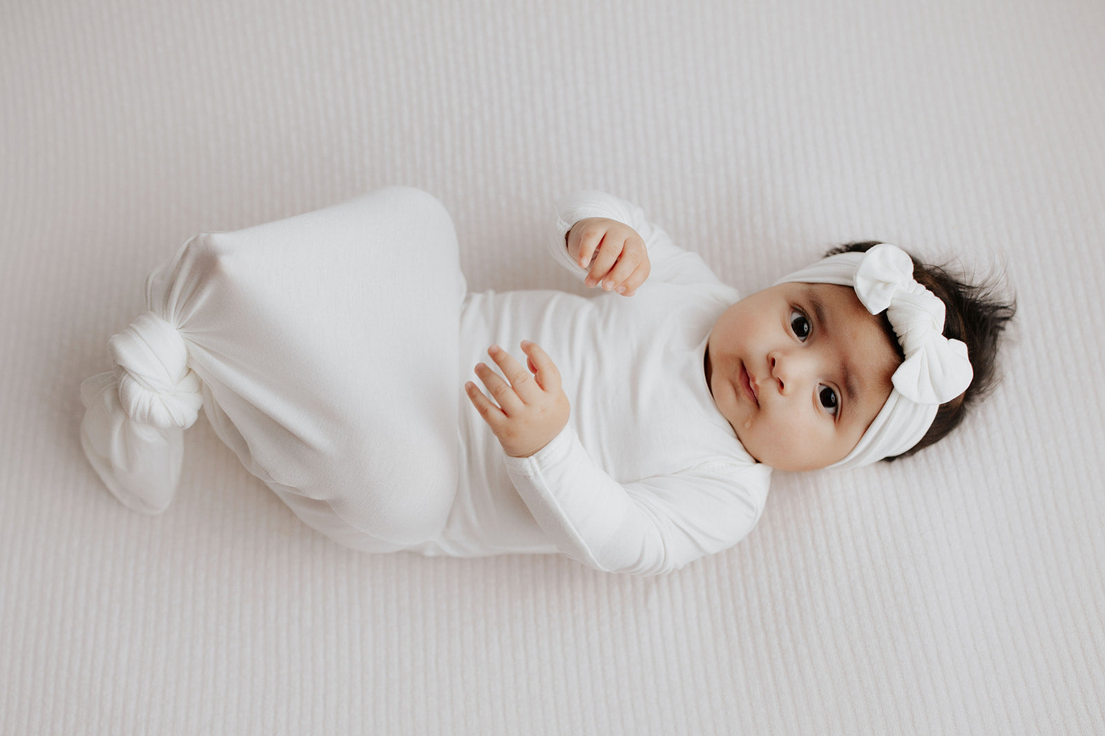 White Knotted Gowns