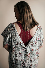 Floral Mommy Labor and Delivery Nursing Hospital Gown