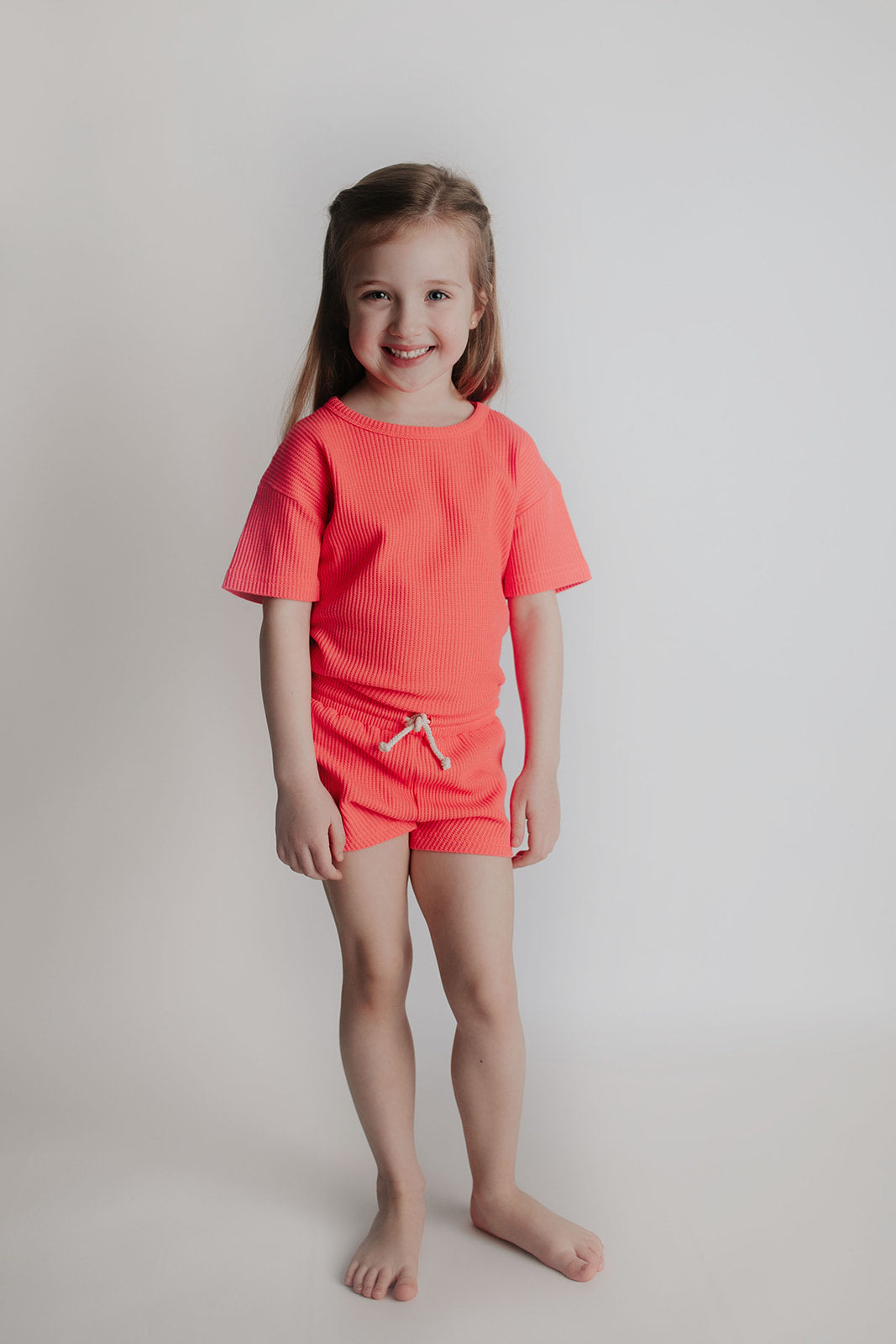 Three Little Tots Hot Pink Summer Waffle Set, seventh additional photo