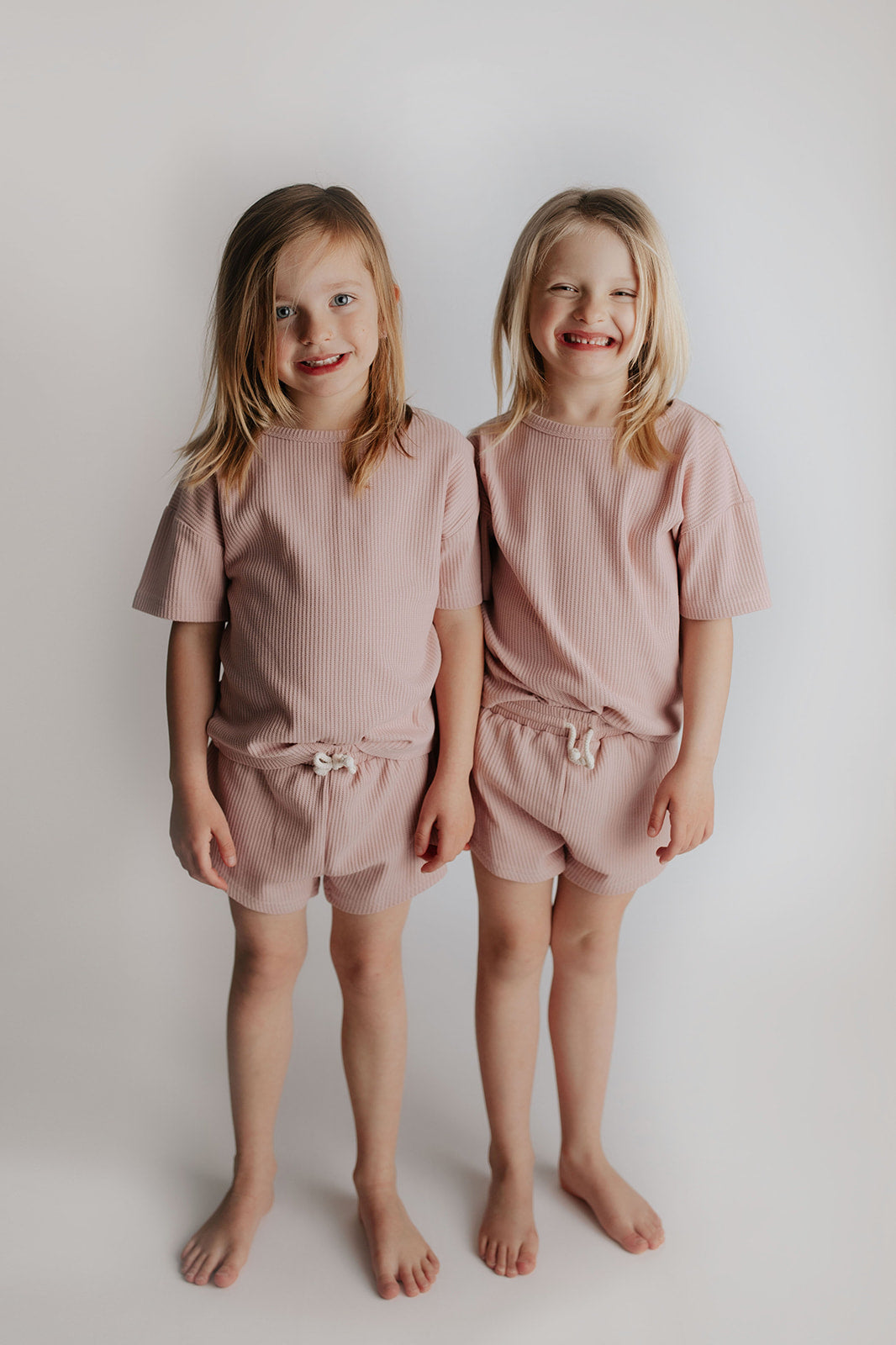 Three Little Tots Rose Summer Waffle Top and Bottom Set, ninth additional photo