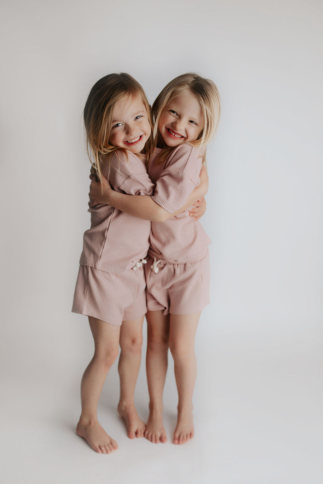 Three Little Tots Rose Summer Waffle Top and Bottom Set, tenth additional photo