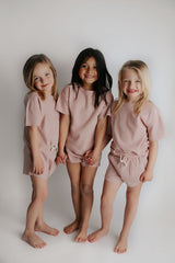 Rose Summer Waffle Top & Bottom Set