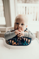 Lion Silicone Bib with Crumb Catcher