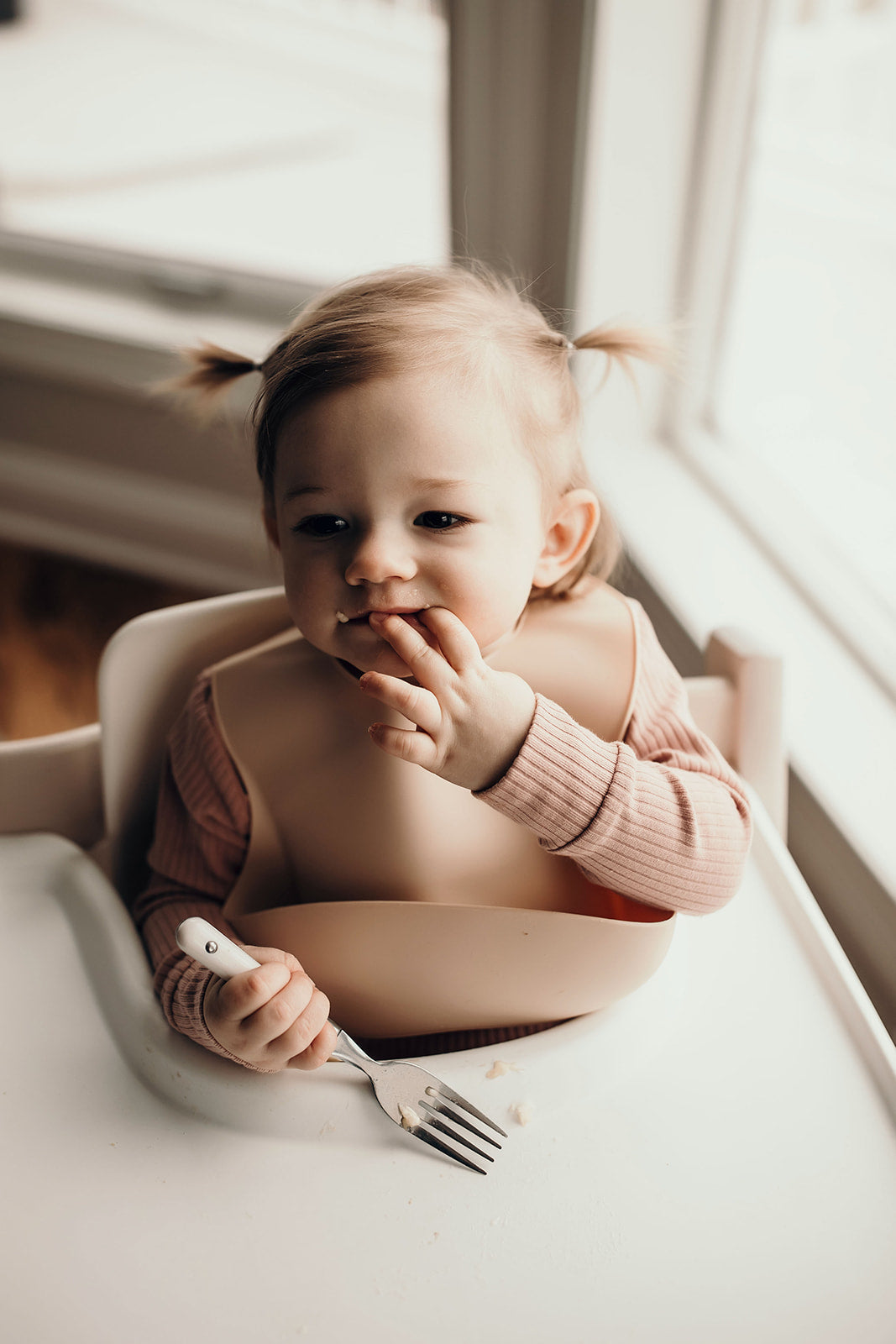 Three Little Tots Sugar Cookie Silicone Bib with Crumb Catcher, third additional photo