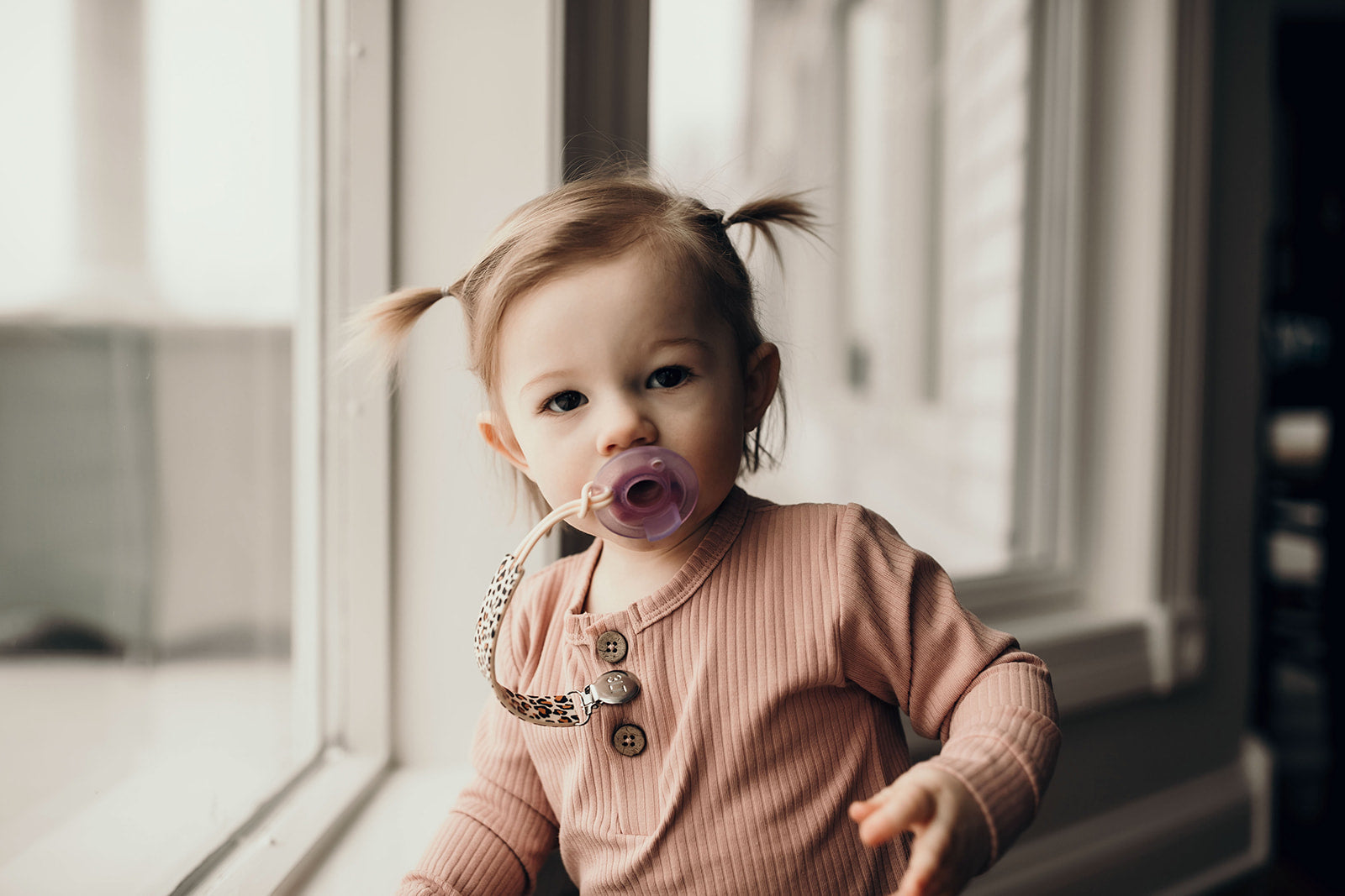 Leopard Silicone Pacifier Clip