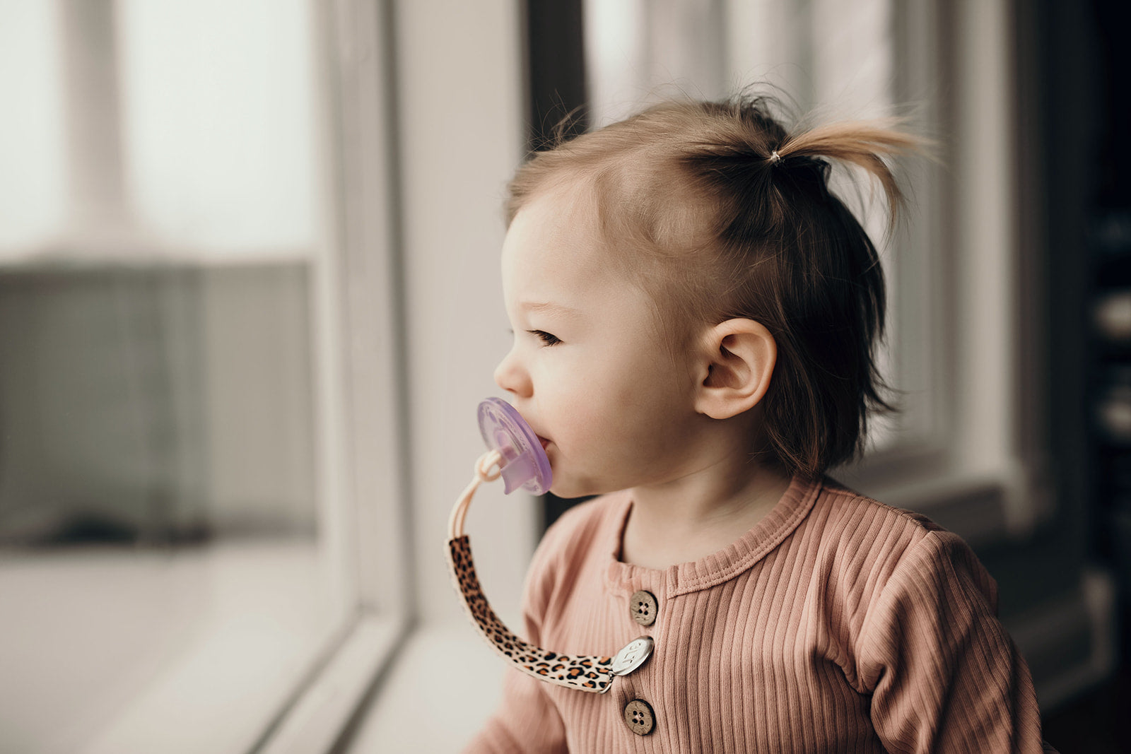 Leopard Silicone Pacifier Clip