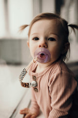 Leopard Silicone Pacifier Clip