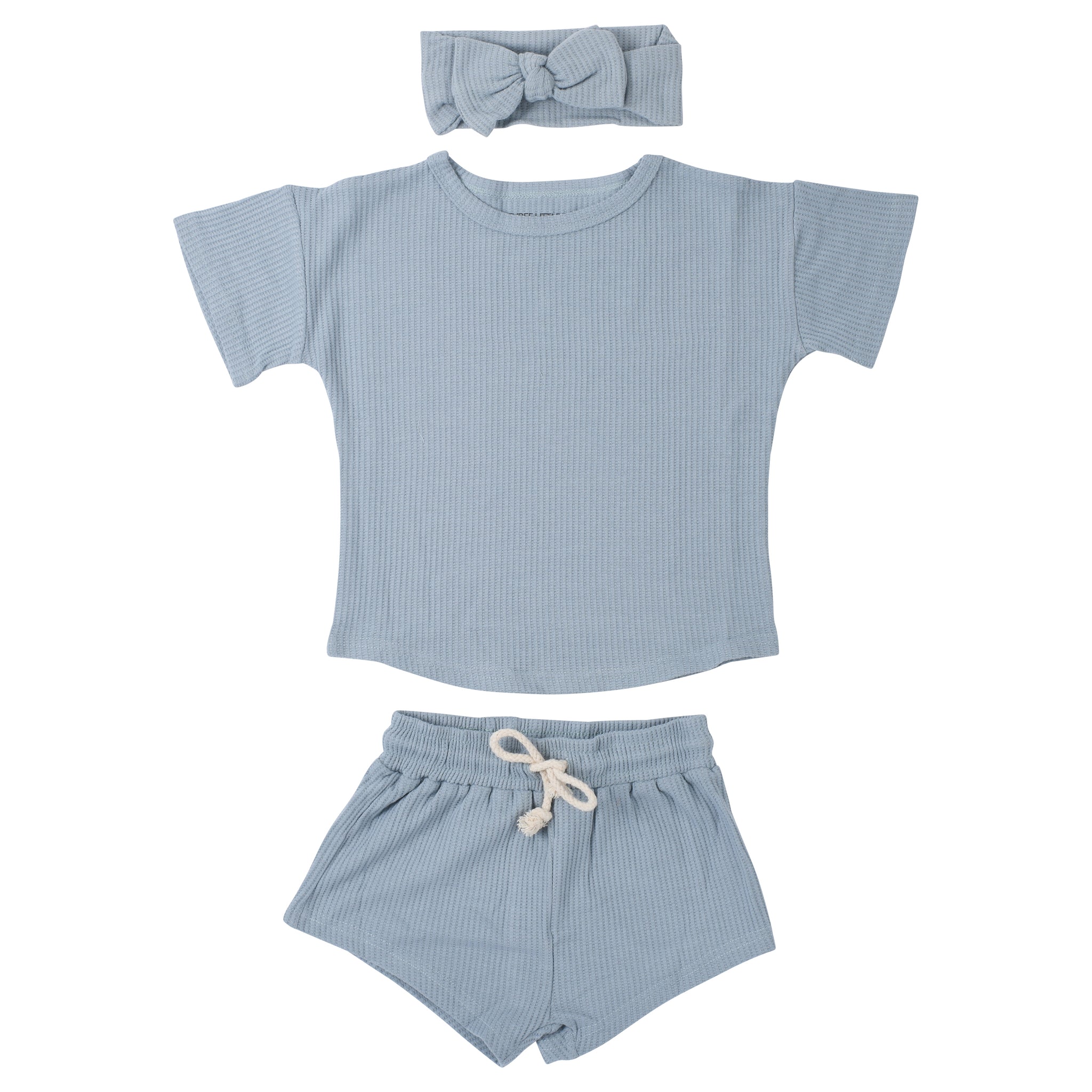 Three Little Tots Santorini Waffle Set, alternate angle
