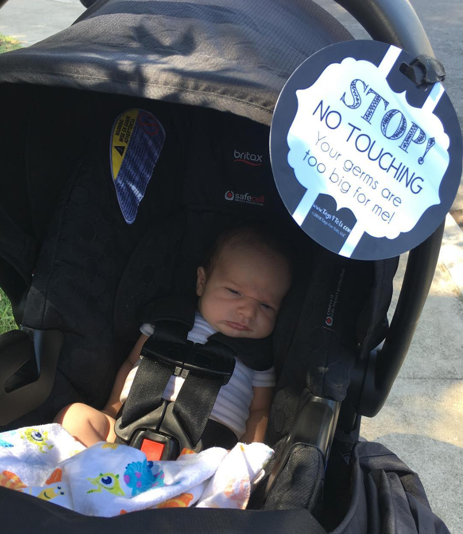 Perfect for new moms, these signs help maintain your baby's safety by discouraging unwanted contact.