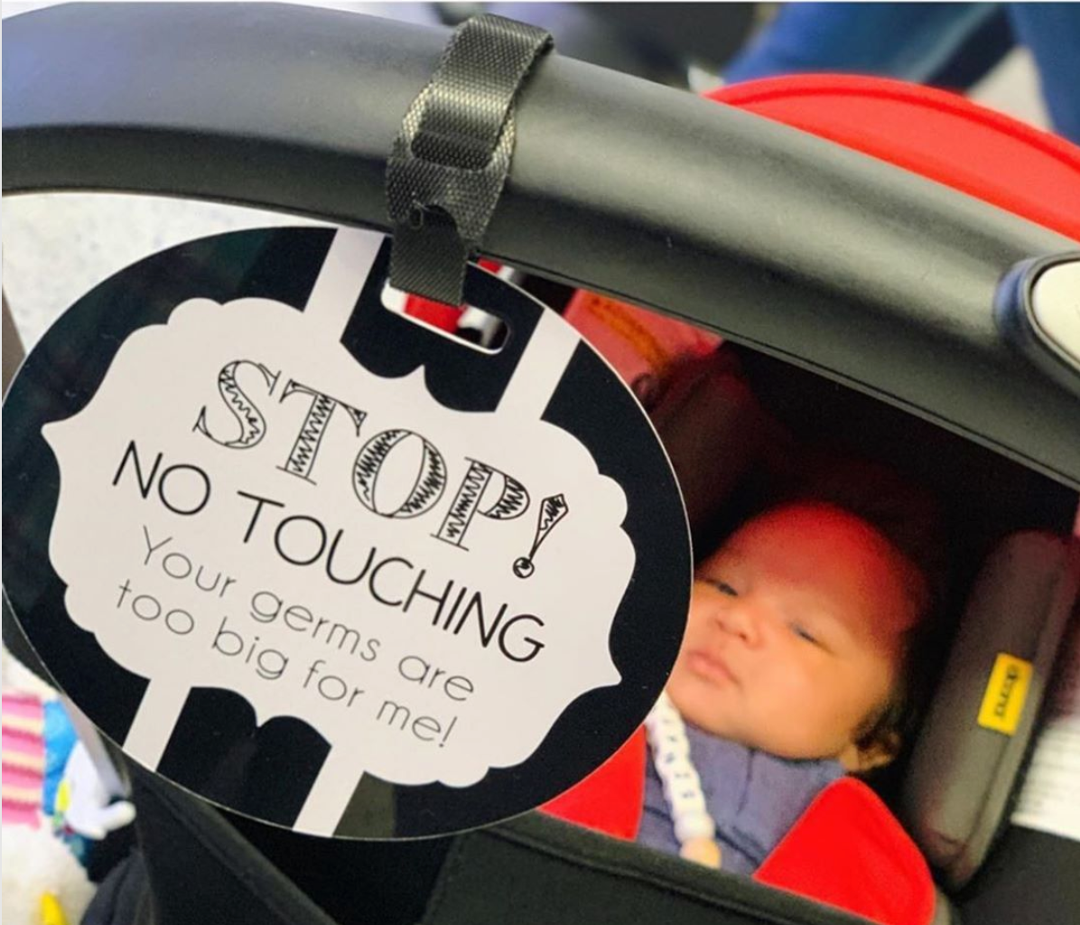 Perfect for new moms, these signs help maintain your baby's safety by discouraging unwanted contact.
