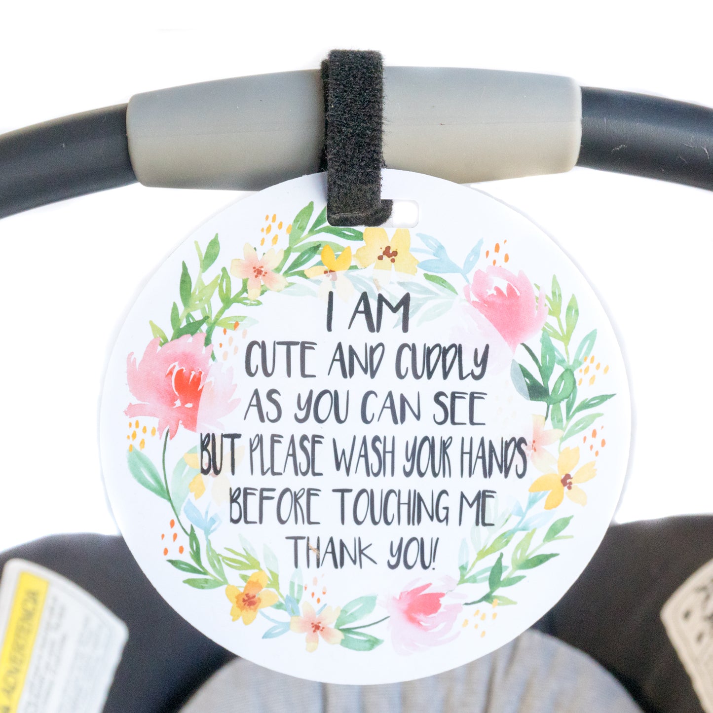 Politely remind others to admire your baby from a distance with these cute and effective no-touch signs. Perfect gift for newborn baby shower or preemie NICU baby