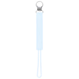 Versatile silicone pacifier clips keep pacifiers, teethers, and toys secure, clean, and within reach, ensuring peace of mind.