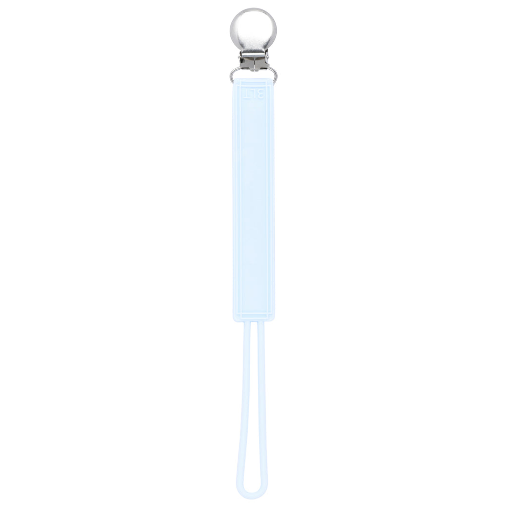 Classic Baby Blue Silicone Pacifier Clip