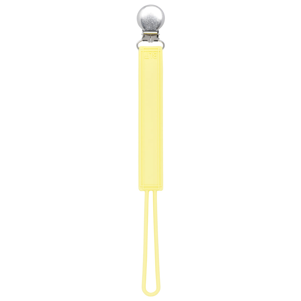 Classic Baby Yellow Silicone Pacifier Clip