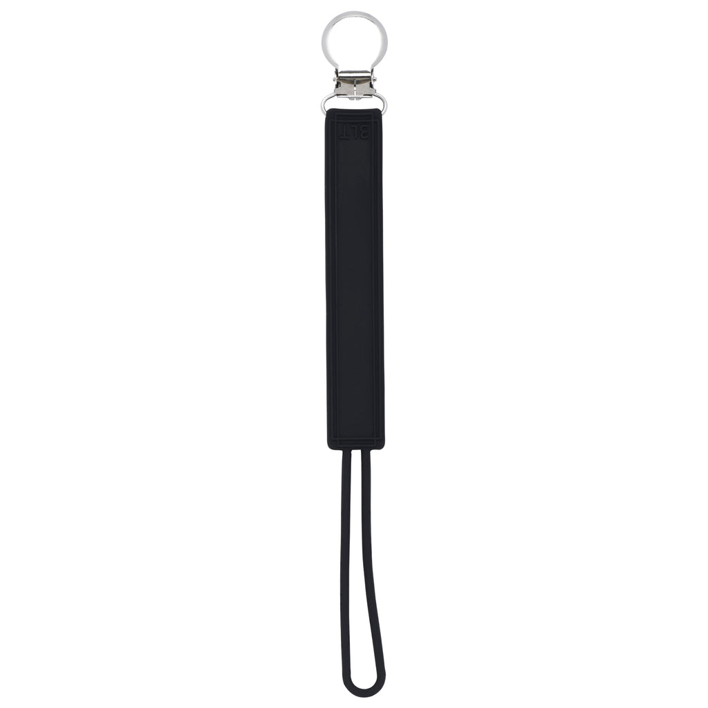 Classic Black Silicone Pacifier Clip