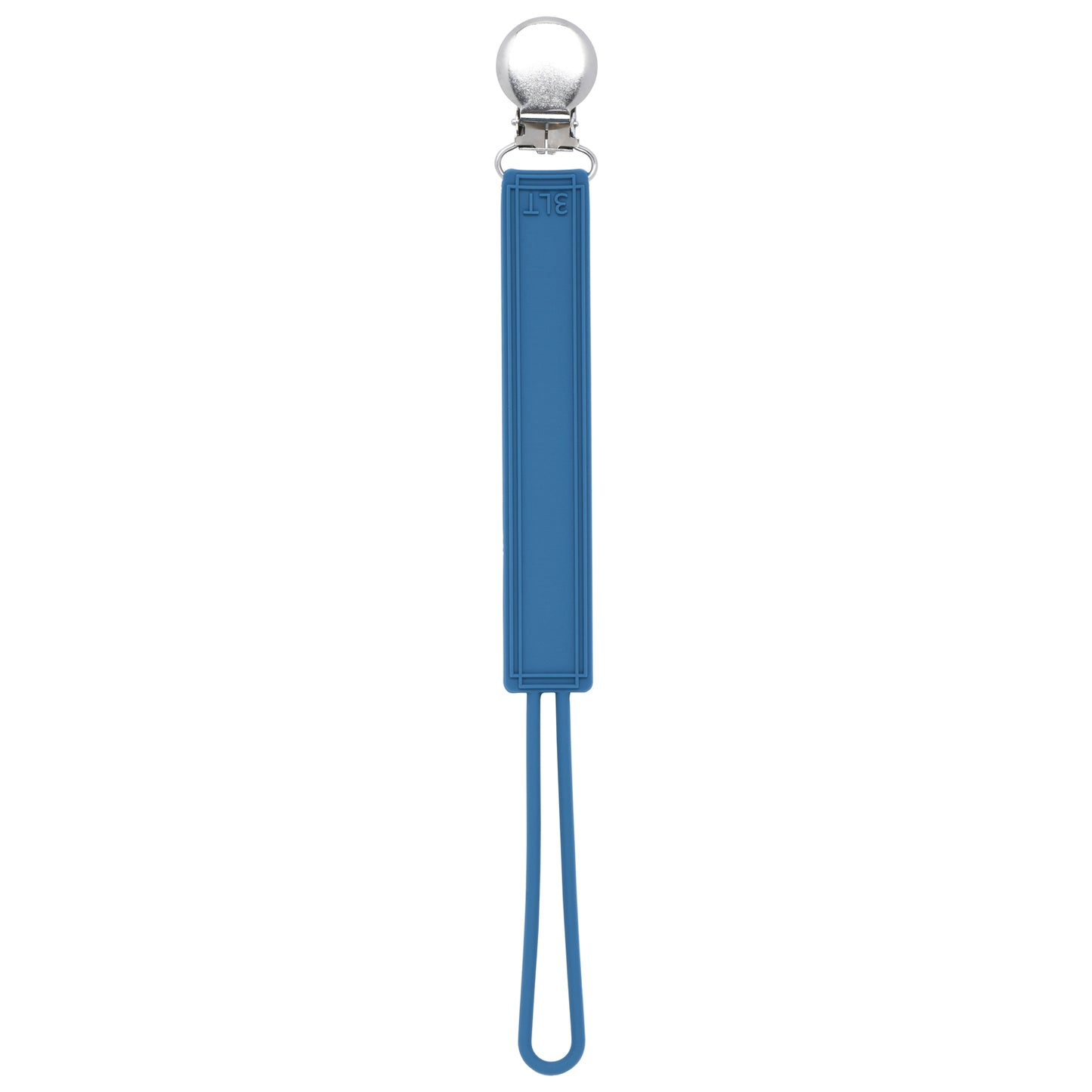 Durable 100% silicone pacifier clips with secure stainless steel clasp keep baby essentials off the ground and always accessible.