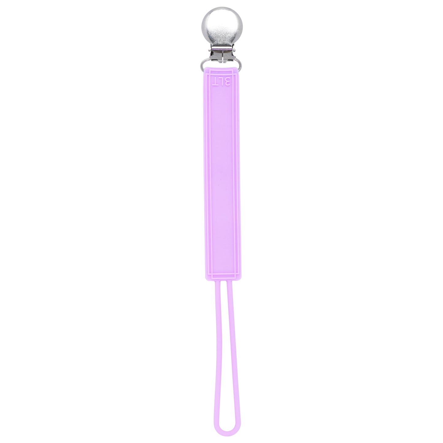 Durable 100% silicone pacifier clips with secure stainless steel clasp keep baby essentials off the ground and always accessible.