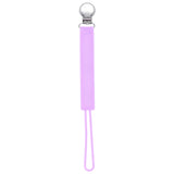 Durable 100% silicone pacifier clips with secure stainless steel clasp keep baby essentials off the ground and always accessible.