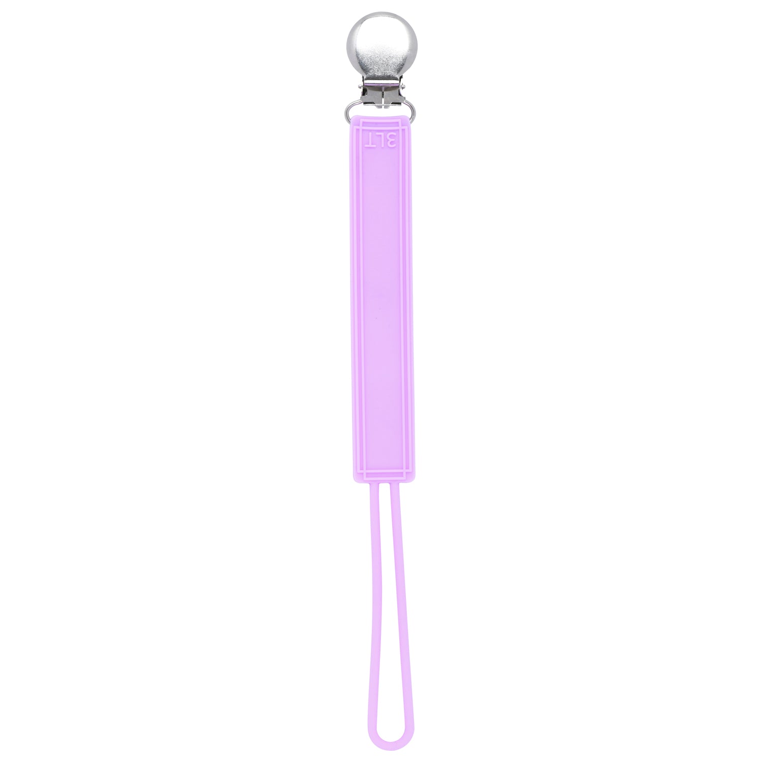 Durable 100% silicone pacifier clips with secure stainless steel clasp keep baby essentials off the ground and always accessible.