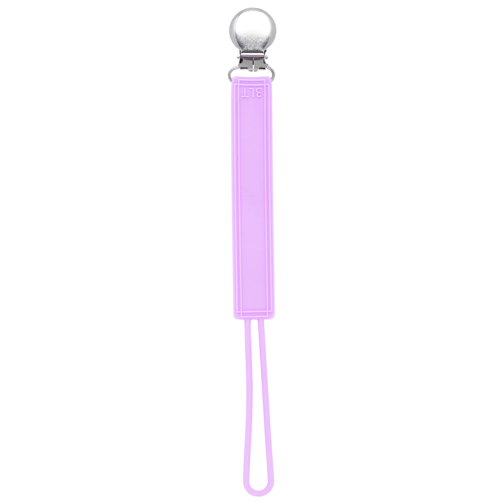 Classic Lavender Silicone Pacifier Clip